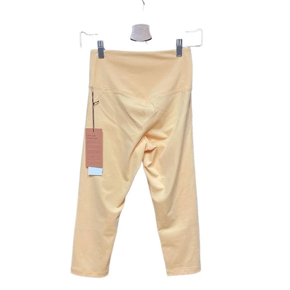 Girlfriend Collective High Waist Capri Leggings Sunburst Yellow Size Small - Picture 5 of 12